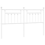 Vidaxl vervangend hoofdbord 160 cm metaal wit