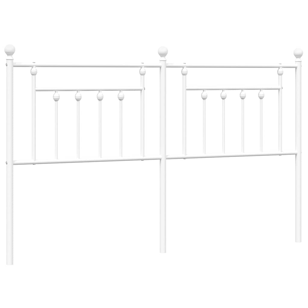 Vidaxl vervangend hoofdbord 180 cm metaal wit