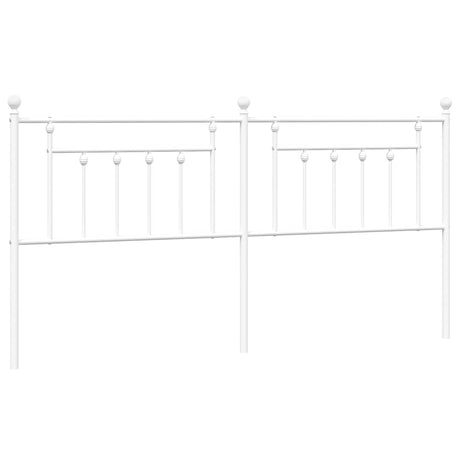 Vidaxl vervangend hoofdbord 193 cm metaal wit