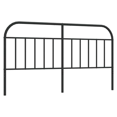 Vidaxl vervangend hoofdbord metaal zwart 160 cm
