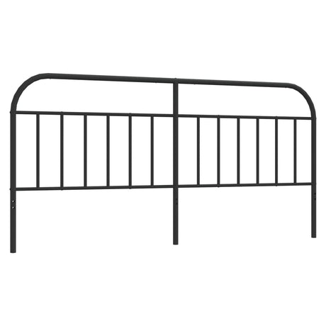 Vidaxl vervangend hoofdbord metaal zwart 200 cm