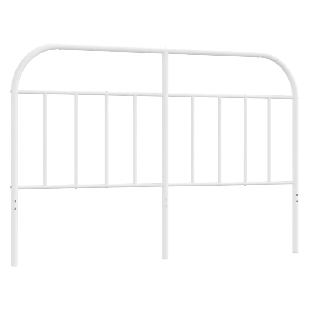 Vidaxl vervangend hoofdbord metaal wit 150 cm