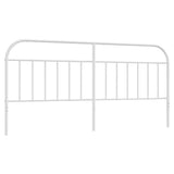 Vidaxl vervangend hoofdbord metaal wit 193 cm
