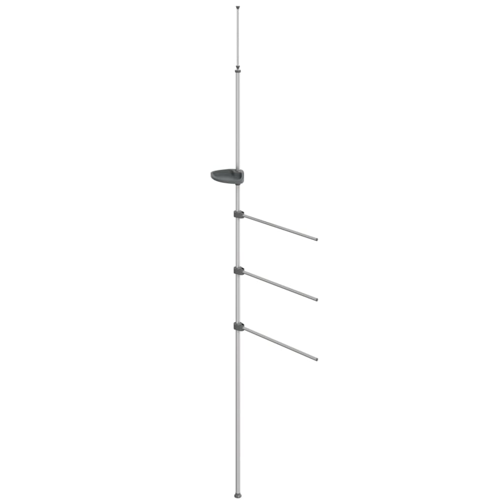 Vidaxl håndkle rack 47x280 cm aluminium