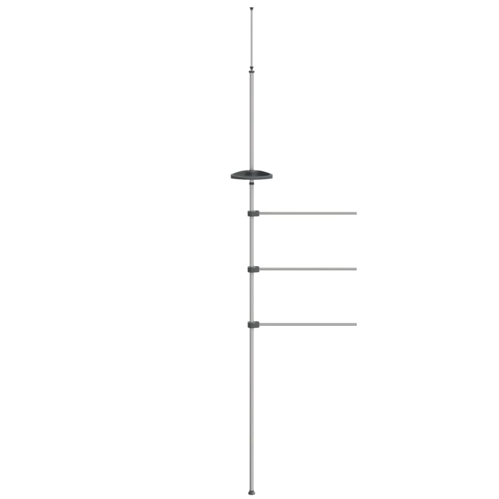 Vidaxl håndkle rack 47x280 cm aluminium