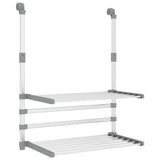 Vidaxl droogrek voor balkon 54x25x42 cm aluminium