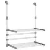 Rack de séchage Vidaxl pour balcon 54x25x42 cm en aluminium