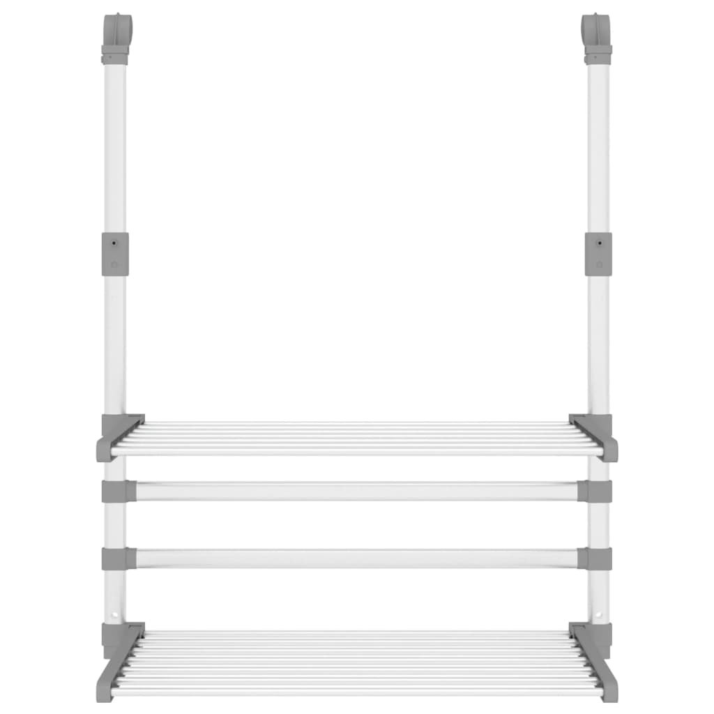 Rack de séchage Vidaxl pour balcon 54x25x42 cm en aluminium