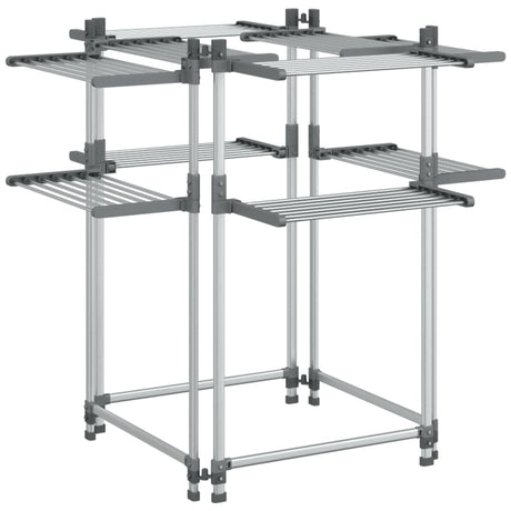 Vidaxl wasrek 107x107x120 cm aluminium