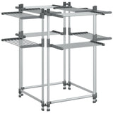 Vidaxl wasrek 107x107x120 cm aluminium
