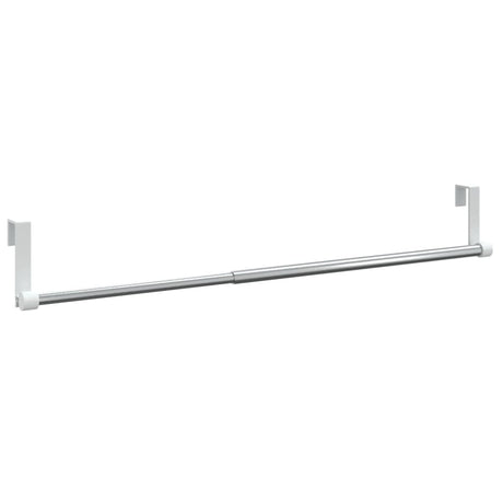 Vidaxl gordijnrails 2 st 40-60 cm aluminium wit en zilverkleurig