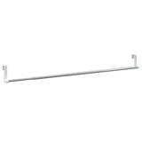 Vidaxl gordijnrails 2 st 60-105 cm aluminium wit en zilverkleurig