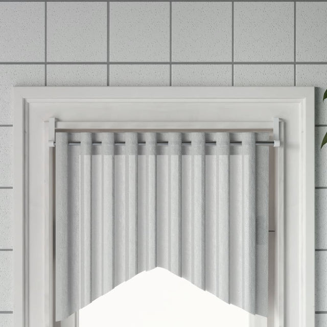 Vidaxl gordijnrails 2 st 60-105 cm aluminium wit en zilverkleurig