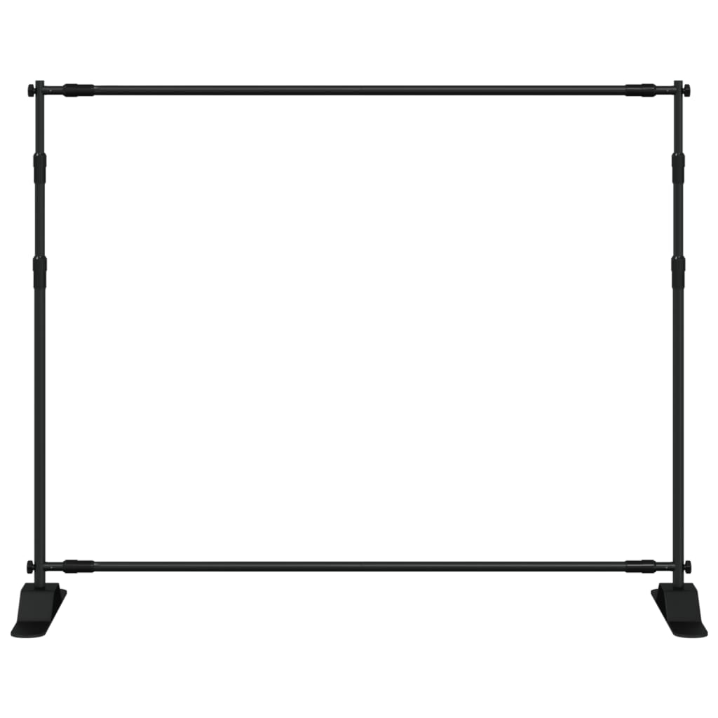 Vidaxl Hintergrund Standard 254x243 cm Stahlschwarz