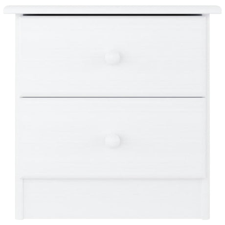 Vidaxl nachtkastje alta 41x35x41 cm massief grenenhout wit