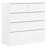 Vidaxl ladekast alta 77x35x73 cm massief grenenhout wit