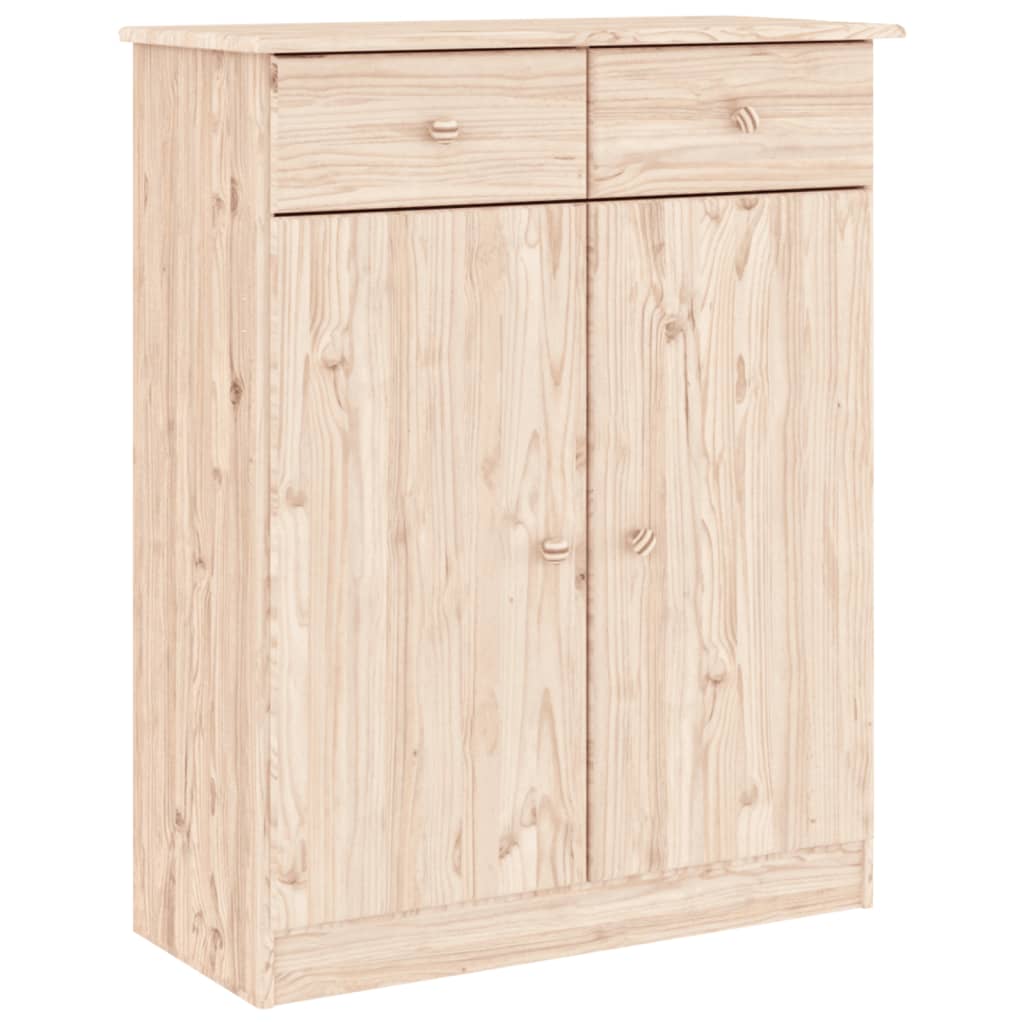 Armoire à chaussures Vidaxl Alta 77x35x96 cm Pine solide