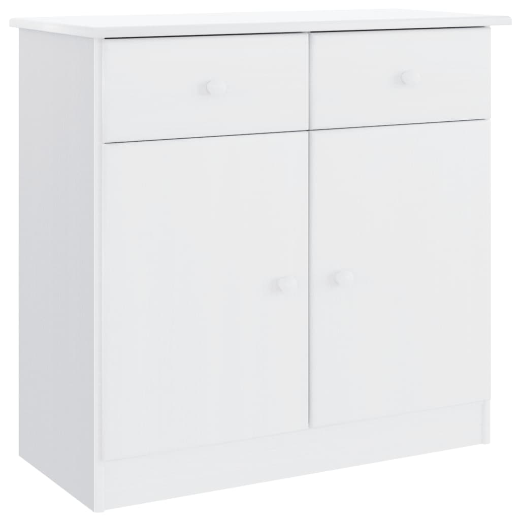 Vidaxl dressoir alta 77x35x73 cm massief grenenhout wit