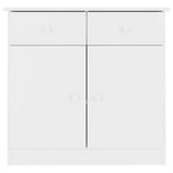 Vidaxl dressoir alta 77x35x73 cm massief grenenhout wit