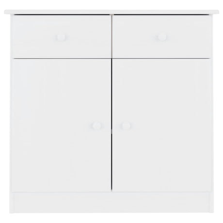 Vidaxl dressoir alta 77x35x73 cm massief grenenhout wit