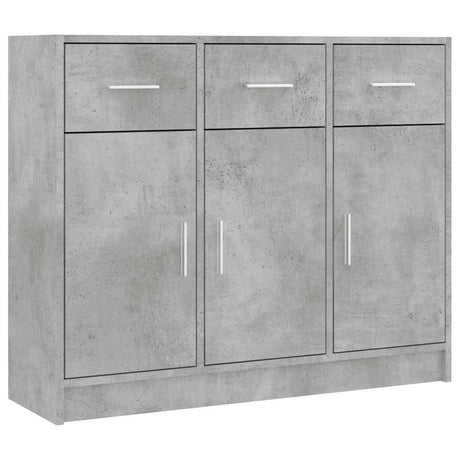 Vidaxl dressoir 91x28x75 cm bewerkt hout betongrijs