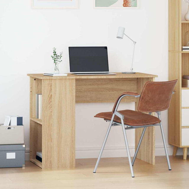 Vidaxl bureau 100x55x75 cm bewerkt hout sonoma eikenkleurig