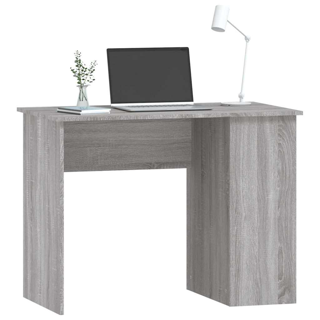 Vidaxl bureau 100x55x75 cm bewerkt hout grijs sonoma eikenkleurig