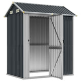 Vidaxl Garden Shed 192x152.5x237 cm galvanizovaná barva oceli antracitu