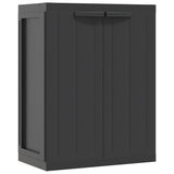 Vidaxl tuinkast 65x37x85 cm polypropeen zwart