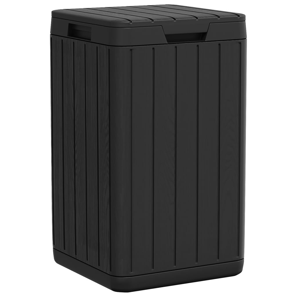 Vidaxl Garden Waste Bin 38x38x65 cm Polypropen Anthracite -farget