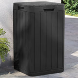 Vidaxl Garden Waste Bin 38x38x65 cm Polypropen Anthracite -farget