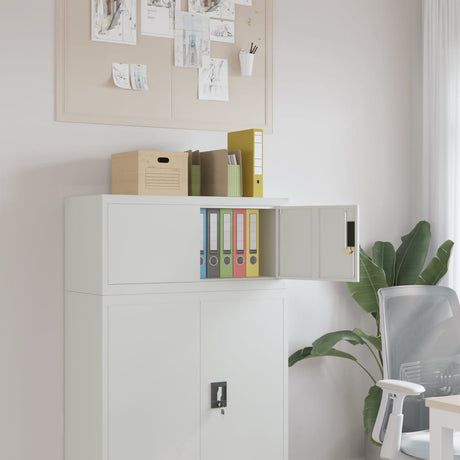 Vidaxl archiefkast 90x40x40 cm staal lichtgrijs