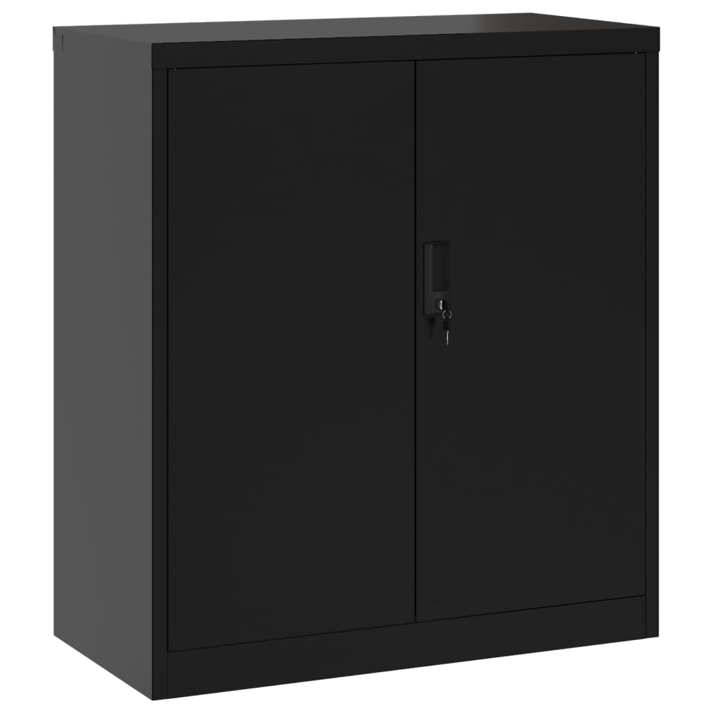 Vidaxl archiefkast 79x40x90 cm staal zwart