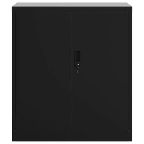 Vidaxl archiefkast 79x40x90 cm staal zwart