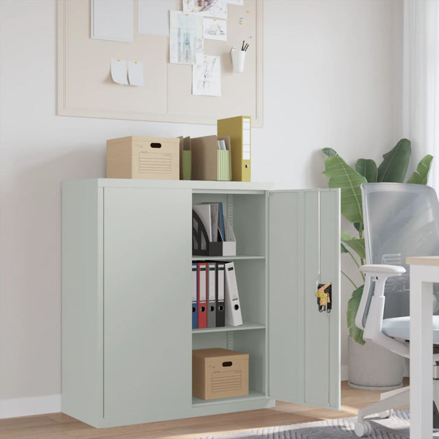 Vidaxl archiefkast 90x40x105 cm staal lichtgrijs