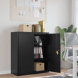 Vidaxl archiefkast 90x40x105 cm staal zwart