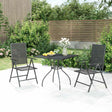 Vidaxl 3-delige tuinset staal antracietkleurig