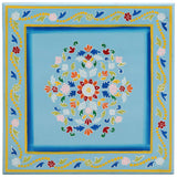 Vidaxl salontafel handbeschilderd massief mangohout turquoise