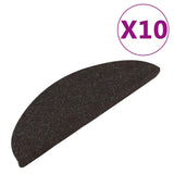 Vidaxl trapmatten zelfklevend 10 st 56x17x3 cm zwart