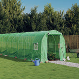 Vidaxl tuinkas con telaio in acciaio 20 m² 10x2x2 m verde