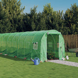 Vidaxl Tuinkas with steel frame 48 m² 24x2x2 m green