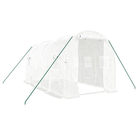Vidaxl tuinkas met stalen frame 8 m² 4x2x2 m