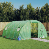 VidaXL TUINKAS with steel frame 16 m² 4x4x2 m green