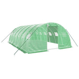 Vidaxl tuinkas avec cadre en acier 24 m² 6x4x2 m vert