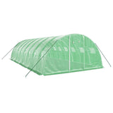 VidaXL Tuinkas met stalen frame 32 m² 8x4x2 m groen