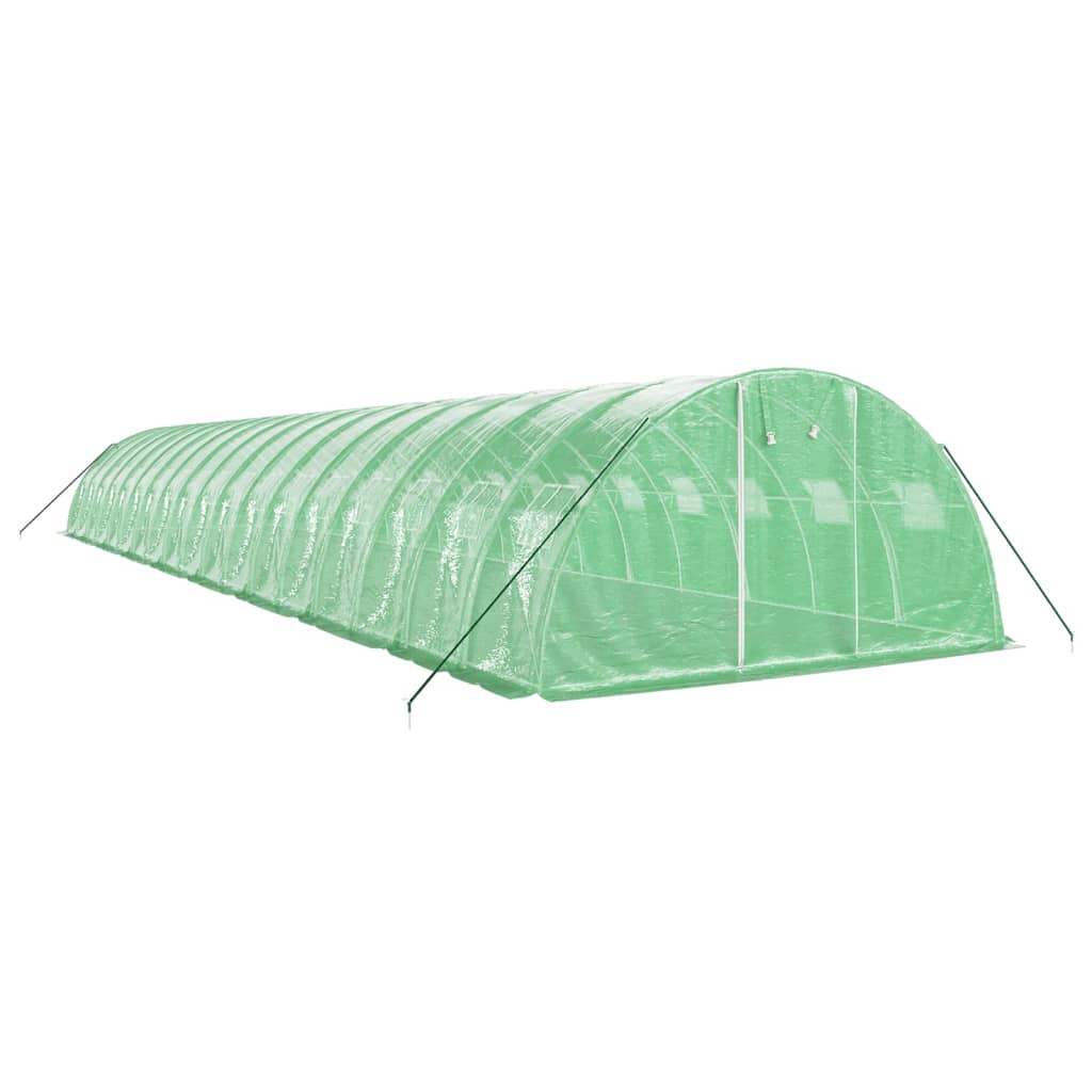 Vidaxl Tuinkas with steel frame 72 m² 18x4x2 m green