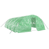 Vidaxl tuinkas con telaio in acciaio 40 m² 8x5x2,3 m verde