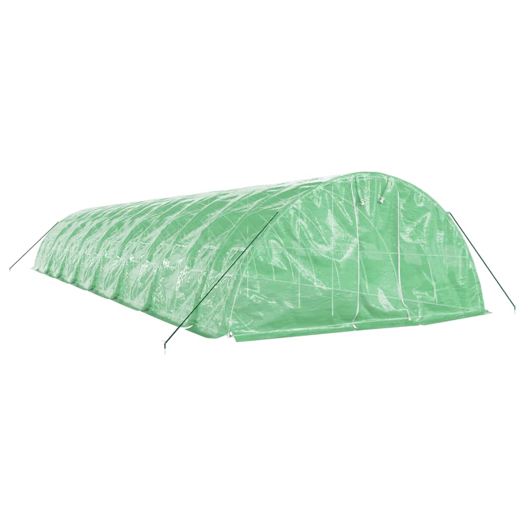 VidaXL TUINKAS with steel frame 80 m² 16x5x2.3 m green