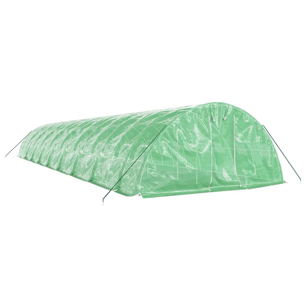 VidaXL TUINKAS with steel frame 90 m² 18x5x2.3 m green