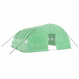 Vidaxl tuinkas con telaio in acciaio 36 m² 6x6x2,85 m verde